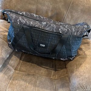 Black Victoria’s Secret PINK duffel bag